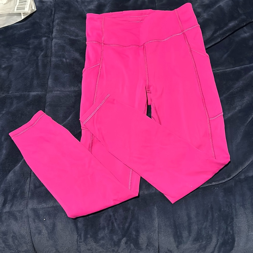 Lululemon invigorate 25in inseam in ripened raspberry (really fun bright pink!)